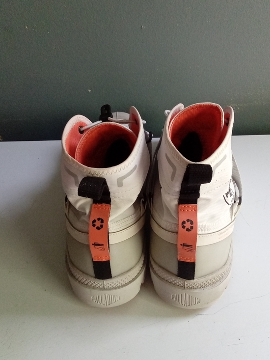 Palladium Pampa Lite+ Recycle WP+ White Waterproof Boots Fast Lacing High Top